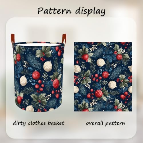 Laundry Basket 15.7x19.7 in Christmas Ornament Hamper for Bedroom