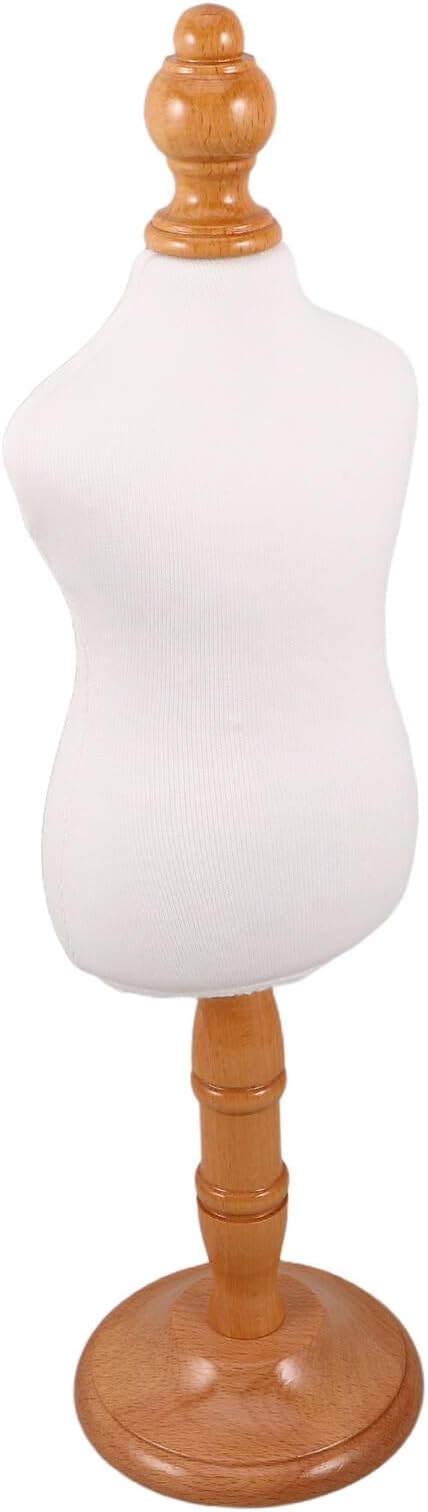 Small Pet Mannequin Dress Form Stand for Cats and Dogs – Portable Wooden Sewing Model for Dog Shirt Display and Pet Apparel Storage Rack