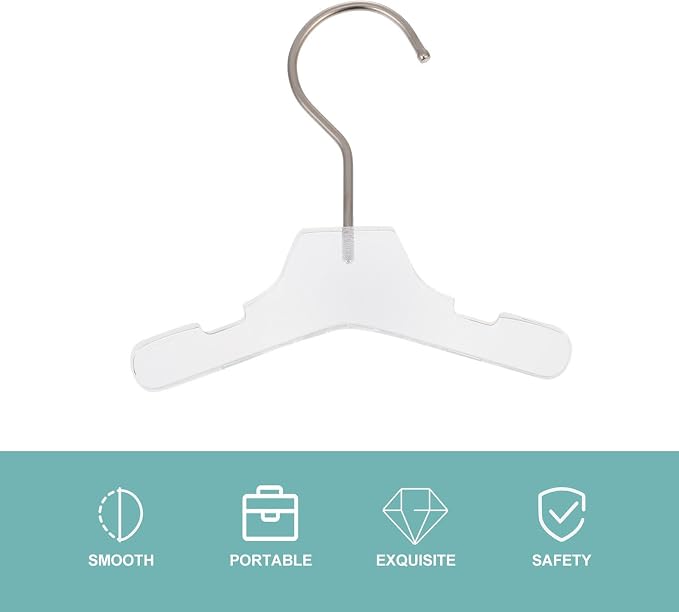 Beaupretty Convenient Dog Hanger with Anti-Rust and Anti-Wind Features, Stainless Steel and Acrylic Pet Clothes Hanger for Dormitories and Courtyards, Household Small Apparel Organizer