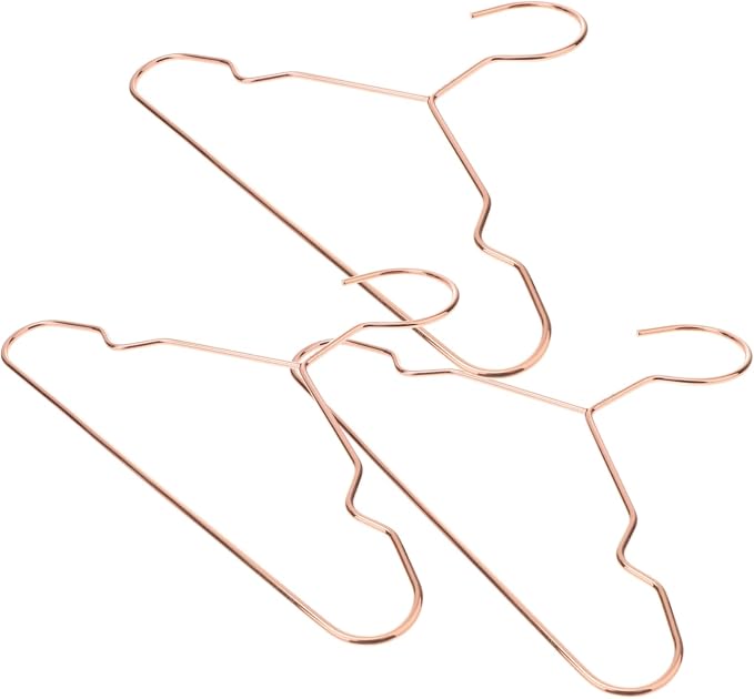 3pcs Pet Apparel Hangers Iron Clothing Organizers for Dog and Cat Clothes Sturdy Non- Holders for Drying and Storing Thickness