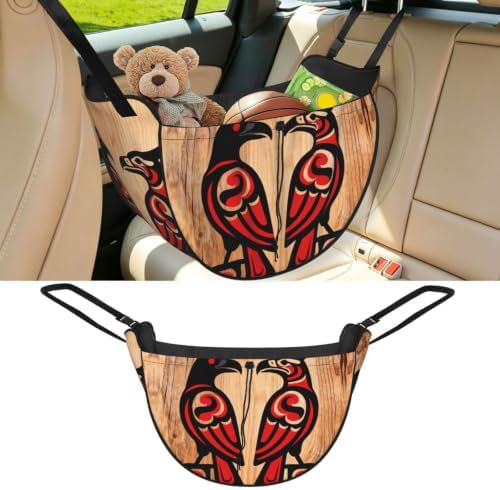 Eagle and Raven Car Seat Organizer-Backseat Storage Bag for Travel | Waterproof Durable. Holds Snacks Gear Essentials. Fits Most Cars.