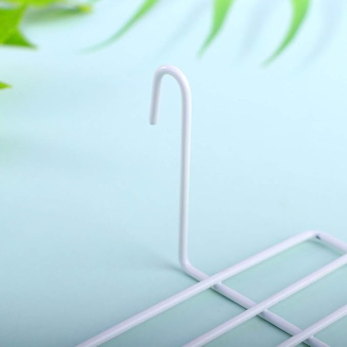 Ipetboom 1pc Iron Wall Shelf Sturdy Iron Frame Hanging Display for Pet Parrots Birds Easy to Install Unique Design for Climbing Perching White Decor for Animal Habitats