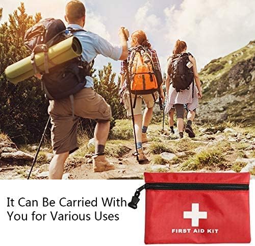 6 Pack Empty First Aid Bag, Mini Travel Empty First Aid Kit Pouch Bag for Emergency at Home, Office, Car, Outdoors, Boat, Camping, Hiking(Bag Only)
