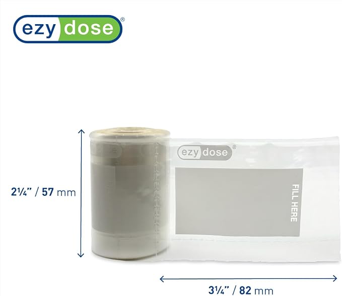 Ezy Dose Disposable Pill, Vitamin, and Medicine Organizer Pouches, Pocket Sized and Easy to Use Seal Bags, 400 Count, BPA Free