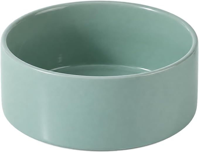 Havniva Ceramic Dog Bowls, Dog Food and Water Bowl Set, Dog Water Bowl | 7.3” Ceramic Dog Food Bowls with Non-Slip Rubber Base, Large Capacity, Dog Feeding Bowls for Medium Dogs