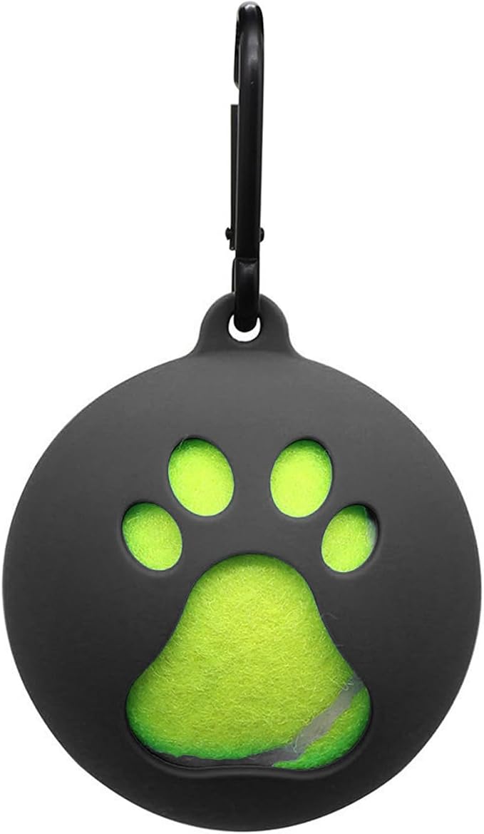 Portable Pet Ball Sleeve Storage Box, Dog Toy Ball Rack, with Dog Leash Attachment, Standard Tennis Balls Size, and Stain-Resistant