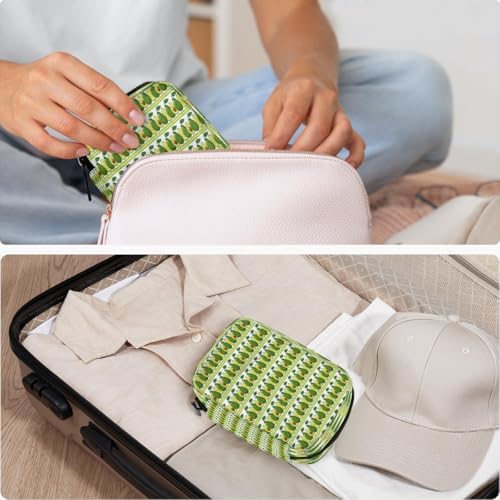 Pill Organizer Box Sage Green Avocado 7-Day Weekly Medicine Pill Case Travel Pill Container Portable Pill Holder Storage Purse Bag Small Compact Size for Vitamin Supplement Birth Control
