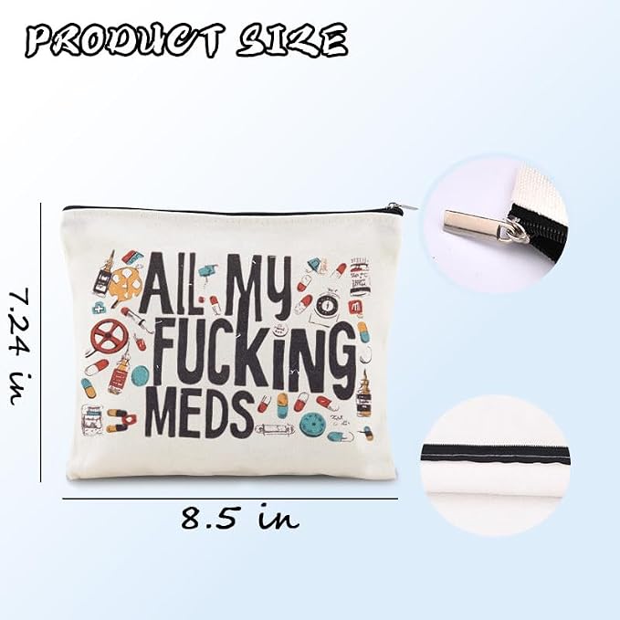 Sisadodo Charging Cable Organizer Travel Bag Toiletry Makeup Cosmetic Bags Medicine Med Toiletry Bag Pouch Diabetic Gifts Bags