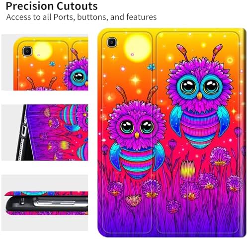 for Samsung Galaxy Tab A 8.4" 2020 (SM-T307) Case | Slim Leather Smart Cover with Multi-Angle Anti-Slip Stand [Auto Wake/Sleep] Shell for Women Men, Honey Sunset