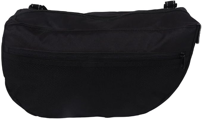 Pet Stroller Bag, Side Sling Cart Organizer with Adjustable Anti-Slip Straps, Insulated 600D Oxford Pouch, Black