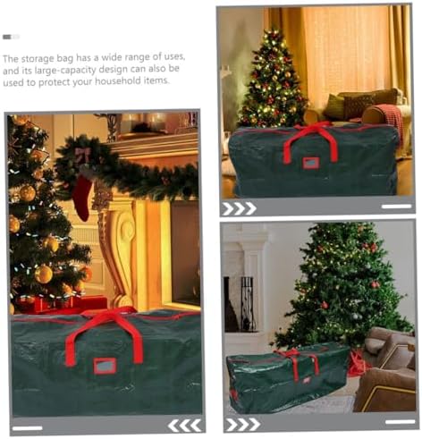 Luxshiny Large Capacity Christmas Tree Storage Bag Non Woven with Handles for Organizing Holiday Decorations and Protecting Against Dust and