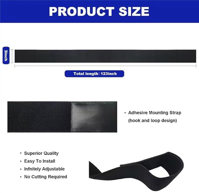 Under Couch Bed Blocker for Kids and Pets Toys, 123" L x 3" H, Easy Install | Under Sofa Barrier for Dogs, Cats and robot vacuums, Gap Filler for Furniture