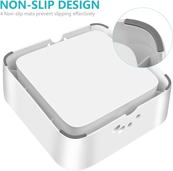 UPSKY Dog Water Bowl Upgrade 70oz Large Capacity Dog Bowl No-Spill Slow Water Feeder Vehicle Carried 2L Pet Water Dispenser for Dogs, Cats