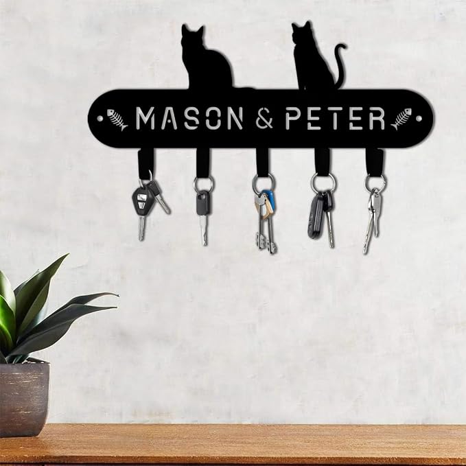 Personalized Dog Leash Holder for Wall, Custom 3D Dog Butt Leash Holder with Name, Hooks for Leashes, Keys, Collars, Christmas Birthdays Housewarming Gift for Pet Lovers (Style-7)