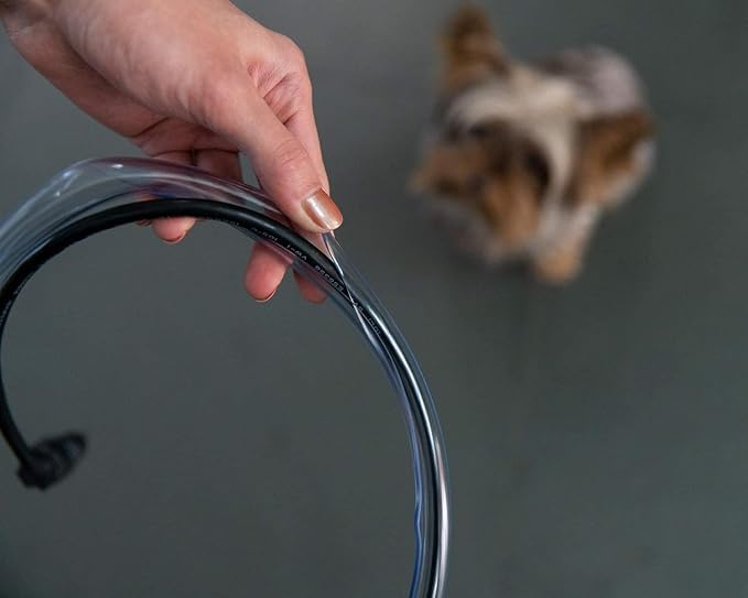 PETCORDS Black Dog and Cat Cord Protector- Protects Your Pets from Chewing Through Insulated Cables up to 20ft, Unscented, Odorless