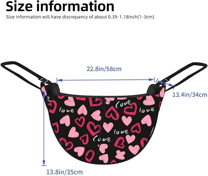 Modern Pink Love Hearts Car Seat Organizer Backseat Storage Bag, Large Waterproof Vehicle Organizer With Adjustable Straps For Gear Essentials, Fits Most Cars