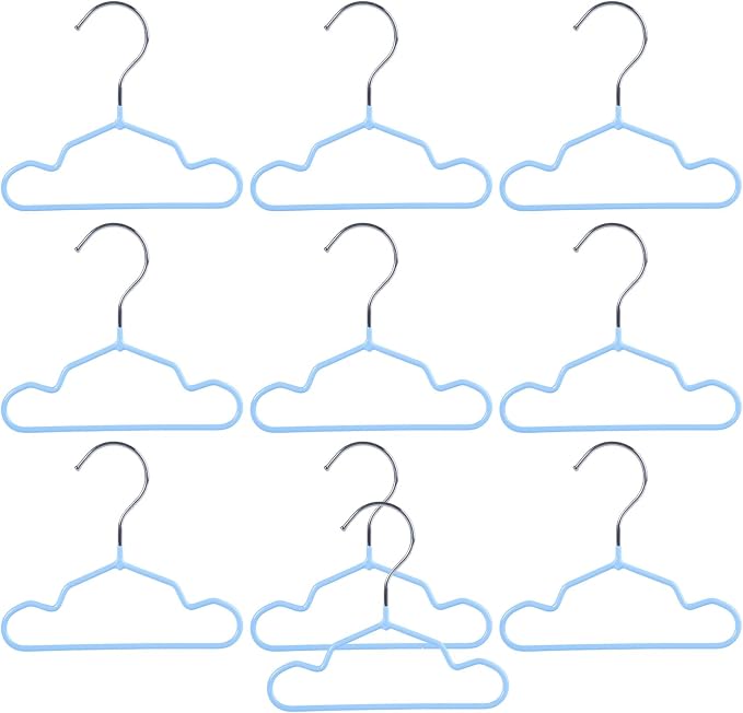 10 Pack Pet Clothing Hanger PVC Coating 15/20/25CM Display Hangers Rack Pet Supplies Garment Storage Rack