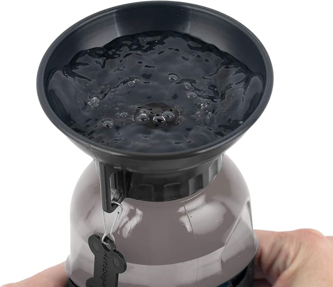 Highwave AutoDogMug Dog Water Bottle with Built-in Bowl, 20 oz