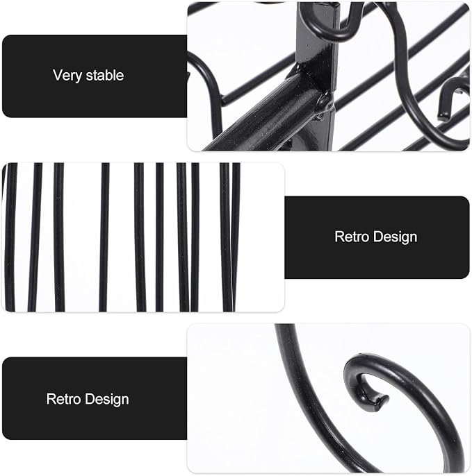 Sosoport Iron Pet Clothing Display Stand for Puppy and Cat Coats, Lightweight and Easy to Carry Black Iron Mannequin Rack for Home Adornment and Pet Clothes Organization