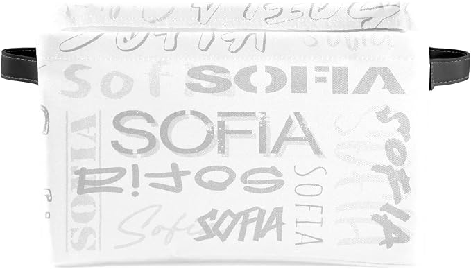 Personalized Storage Bins with Name Custom Kids Storage Basket Cubes Organizer with Handles for Organizing Boys and Girls Toys Shelf Closet Nursery Baskets Boxes, 1 Pack