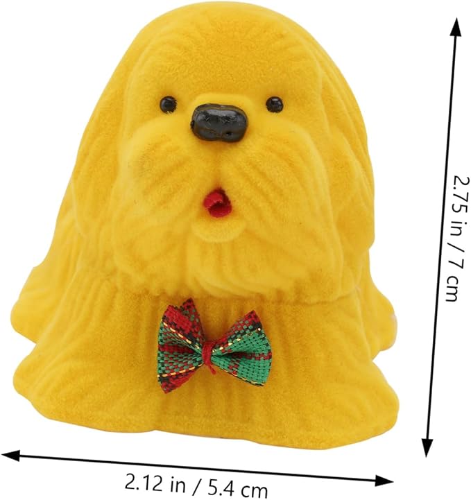SHINEOFI Cartoon Dog Ring Box Flocking Jewelry Storage Organizer | Portable Travel Packing Size, Drawer Use, Christmas and Valentine’s Day Gift Choice, Plastic Construction