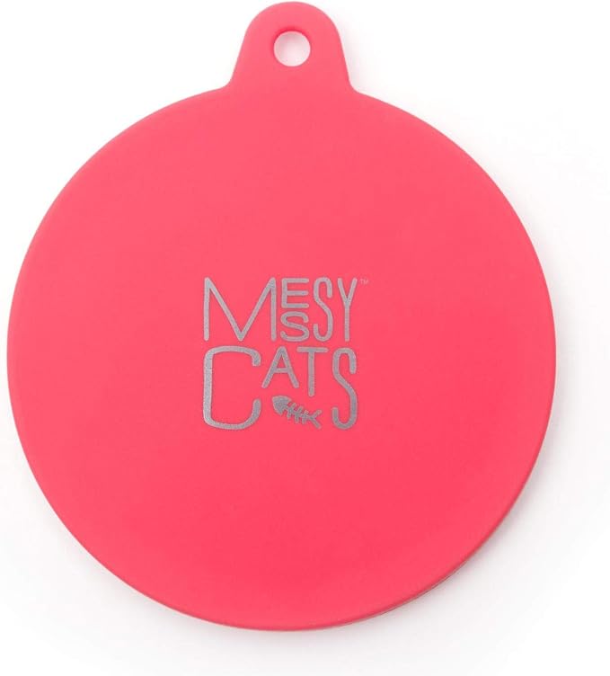 Messy Mutts Silicone Universal Can Cover, Fits 3 Can Sizes, Watermelon | Reusable Silicone Pet Food Can Cover, Fits Small, Medium, And Large Cans, Airtight And Dishwasher Safe