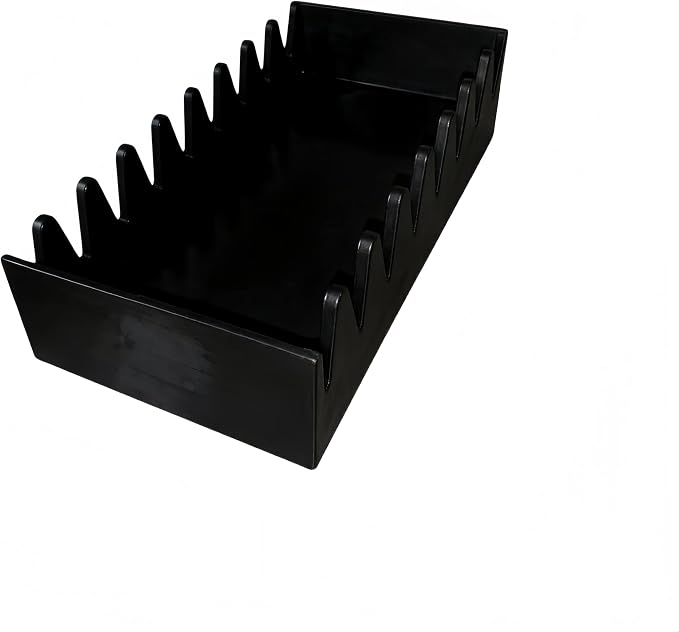 Pet Grooming Scissor Holder, Holds 8 Shears, Shear Organizer Rack for Dog Grooming Tools, Space Saving Storage for Salon and Home Use (black)