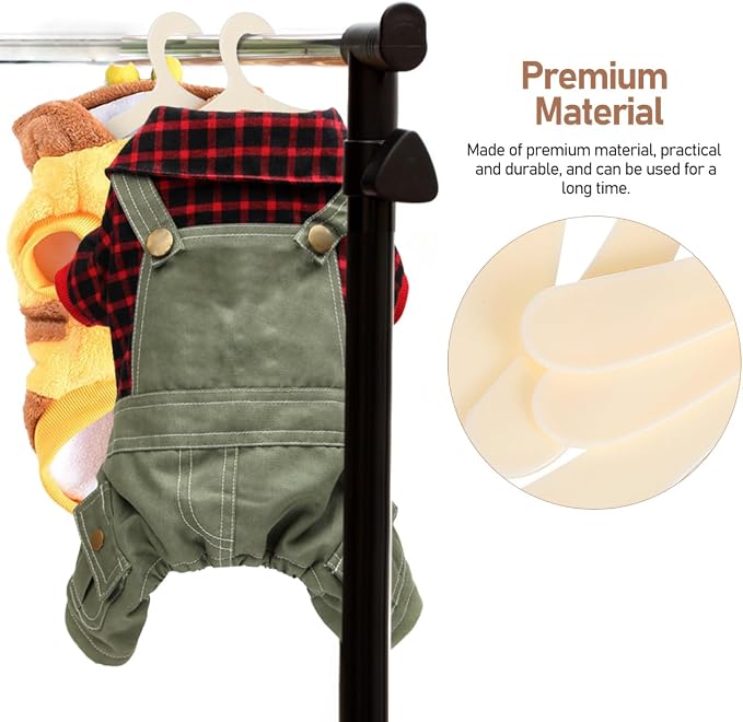 Toddmomy Pet Clothes Hangers for Dog Clothes Cat Hangers Small Pet Apparel Hanging Racks Lightweight Plastic Organizer for Drying Closet Shelf Storage Puppy Garments