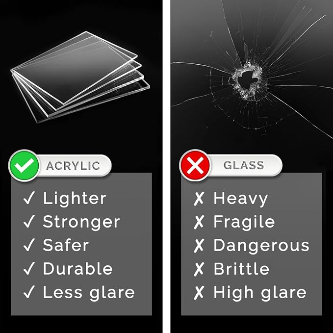 9" Clear Acrylic Display Box with One Open Side No Lid Versatile Square Retail Product Riser or Merchandise Storage Bin No Assembly by Marketing Holders