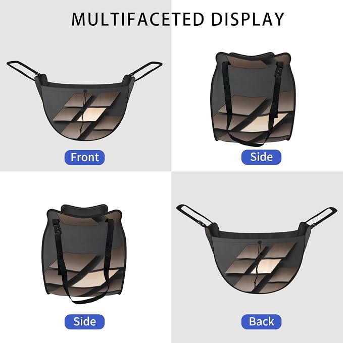 Parallelogram Stack Car Seat Organizer-Backseat Storage Bag for Travel | Waterproof Durable. Holds Snacks Gear Essentials. Fits Most Cars.