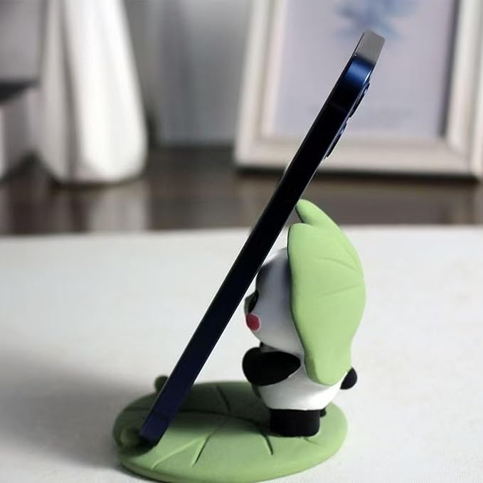 Phone Stand Desk Accessories Resin Panda Figurines Home Decor Decorative Tabletop Ornaments Cute Phone Holder