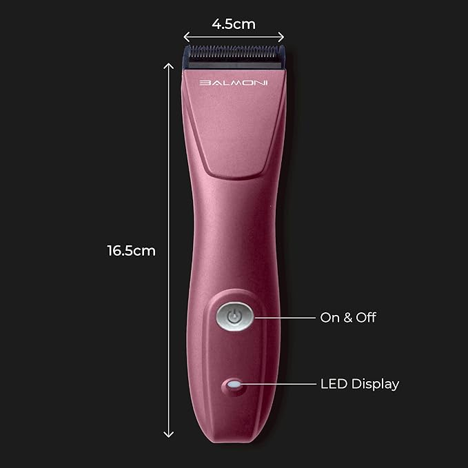 Professional 5-in-1 Cordless Pet Grooming Clipper for Dogs & Cats – Quiet High-Torque Metal Blade Trimmer, Adjustable Length – Metallic Blue (Single-Metallic Pink)
