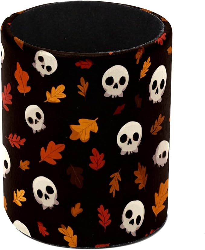 Skull Pen Holder, Pencil Cup Marker Brush Holder Desk Storage Case, Desktop Organizer for School Office Home Supplies