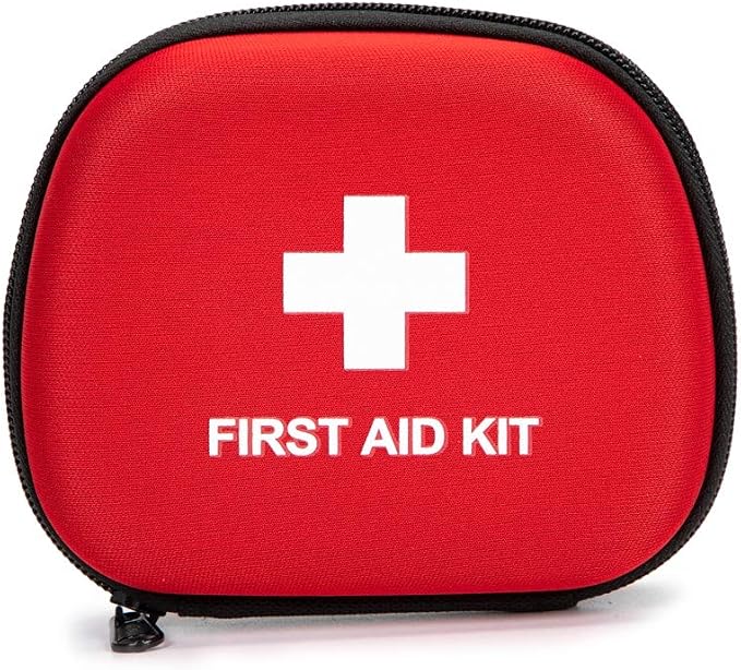 First Aid Hard Case Empty, First Aid Hard Case First Aid EVA Hard Red Medical Bag for Home Health First Emergency Responder Camping Outdoors (5x4x1.8 Small)