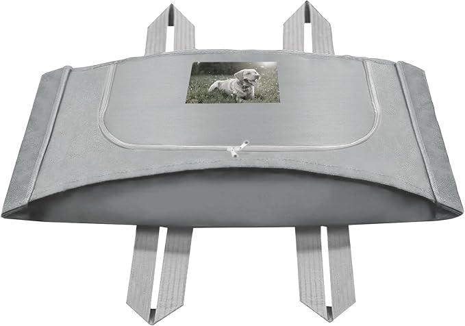 Pet Burial Bag for Dogs,Cats,Large Pets up to 80lb, Pet Casket Box(Gray, L) | Pet Caskets or Burial Boxes Alternative, Eco-Conscious Pet Body Bag with Handle & Custom Memorial Surface, Leakproof