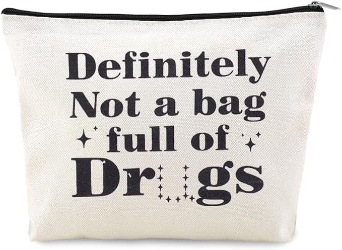 Drug Pouch Bag for Travel Small Medicine Pill Storage Bag Funny Emergency Pouch Medical Assistant Survival Bags Medication Bags for Camp Pharmacist Nurse Doctor Gifts Ideas for Women Men Med Pouches