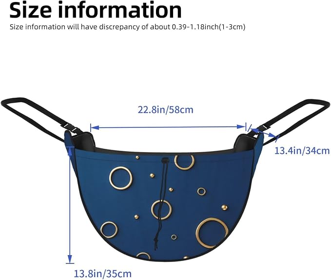 Gold Circle Print Car Seat Organizer-Backseat Storage Bag for Travel | Waterproof Durable. Holds Snacks Gear Essentials. Fits Most Cars.
