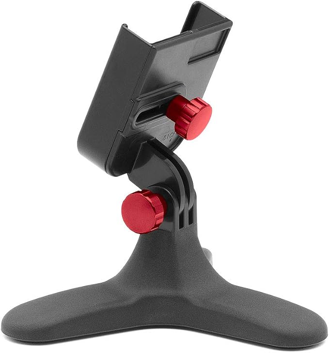 WeatherTech DeskFone - Universal Desktop Cell Phone Holder (Red Metal Knobs)
