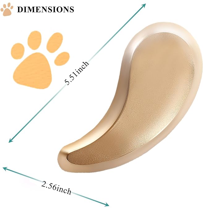 Small Dog Brush, Soft Pet Grooming Brush for Shih Tzus, Yorkies, Maltipoos, Maltese, Puppy Massaging Hair Brush, Cat Brush, for Small Animals Rabbits of All Hair Types (Golden)