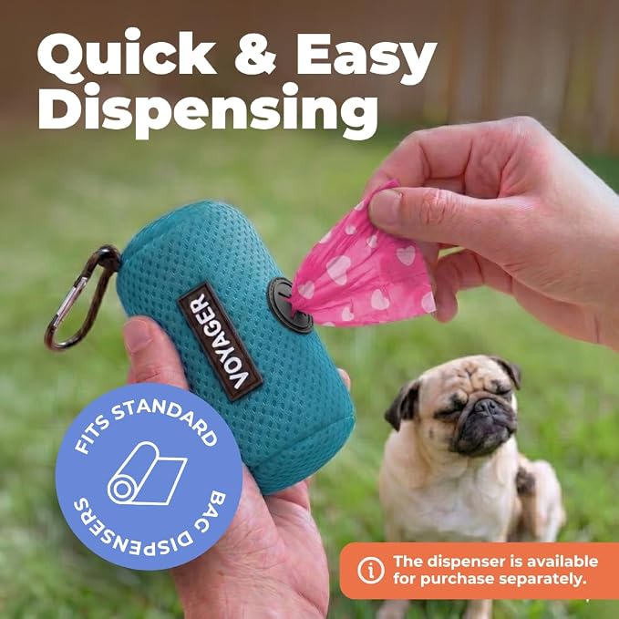 Best Pet Supplies Poop Bags for Dogs - Assorted Colors, 150 Count | Scented, Leak-proof, Easy-Tear perforations, 15 Thick Bags per roll, Outdoor Walking & Travel, Fits Standard Holders