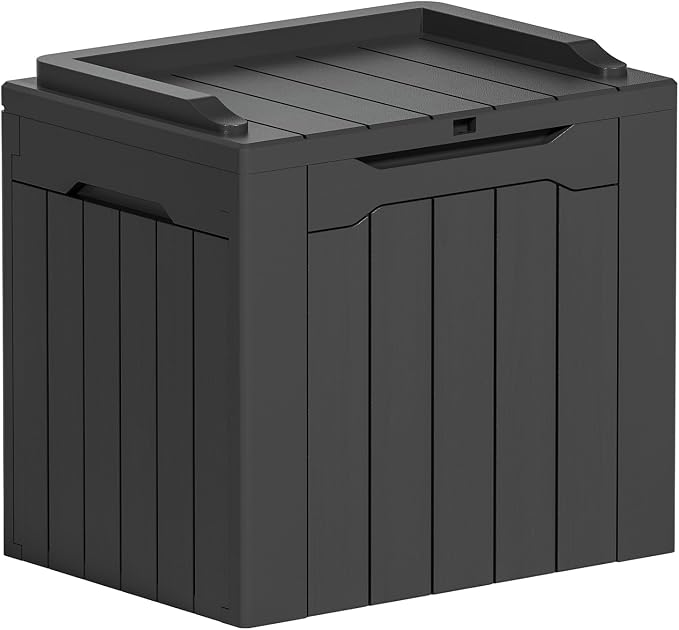 YESHOMY 30 Gal Plastic Storage Bins with Lid Stackable Box Organizers for Living Room, Office, Dorm, 1 Pack, Gray