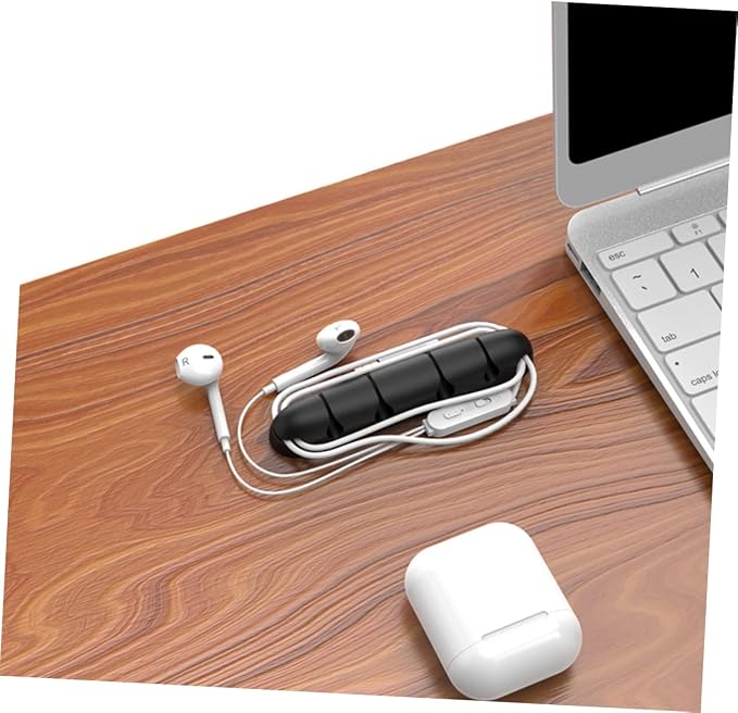 4pcs Multipurpose Cable Holder Clips Silicone Cord Organizer for Desk Home Office Easy to Install Durable Pet Cable Management