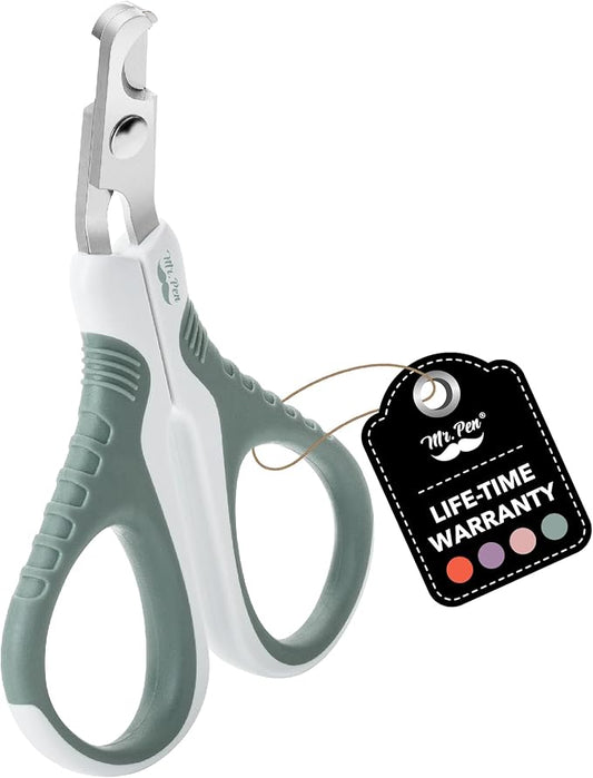 Mr. Pen Cat Nail Trimmer - Cat Nail Clippers - Olive - Stainless Steel Blades - Safe & Easy Nail Trimming for Cats of