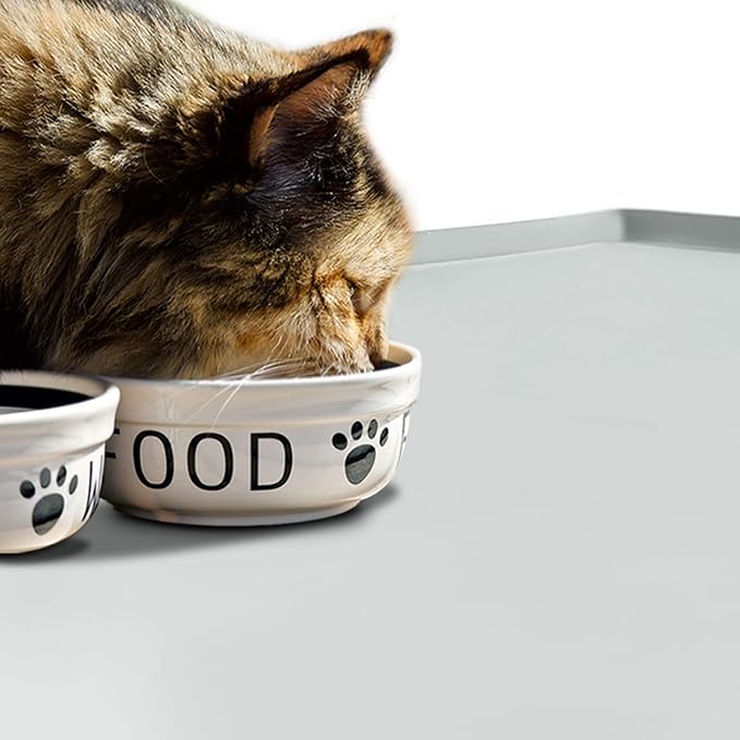 Silicone Dog Food Mat Waterproof Pet Feeding Tray for Large Dogs