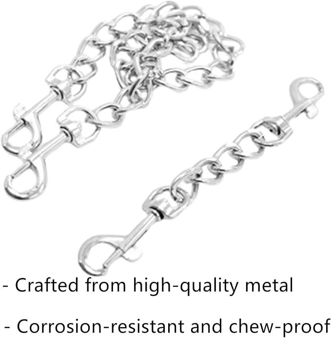 Dog Collar Safety Clip, 2 Pack Metal Clasp Double Ended Connector Prong Chew Dog Collar Clip Prong Collar Pet Harness Collar Connector Leash Necklaces Dog Strap for Dog Harness