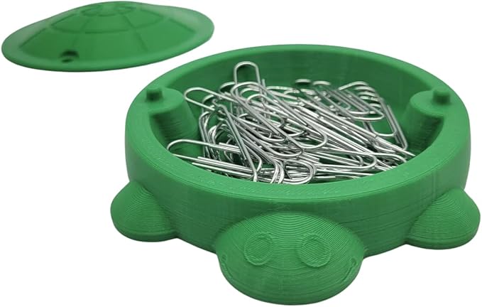 Cute Sandbox Turtle with removable lid | Desk Bin Organizer | Turtle Pet Feeder | Fish tank accessories | Feed Hamsters and Gerbils (Black, 5 Inch)
