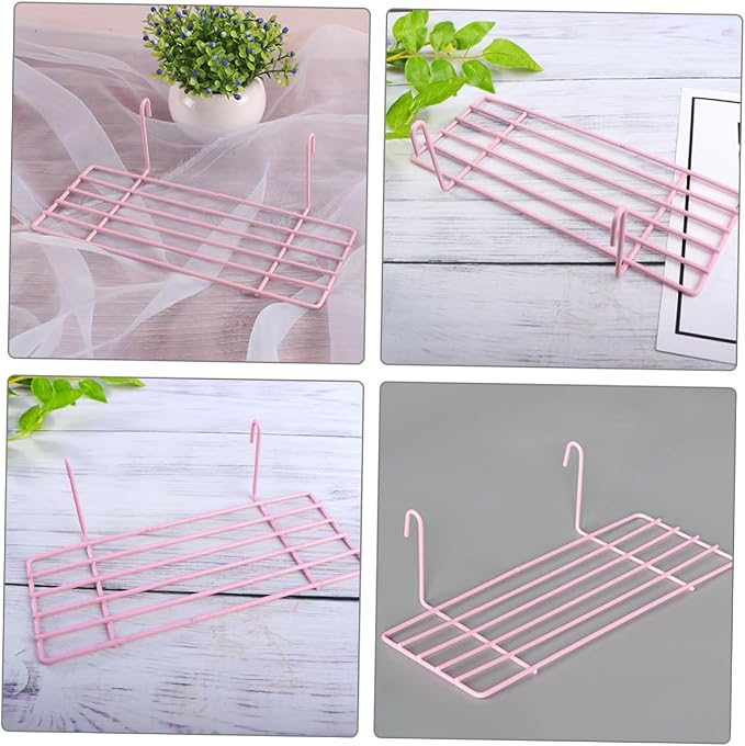 Wear-Resistant Iron Wall Grid Parrot Stand Bird Cage Platform for Small to Birds Wall Accessory with Surface and Display Easy Install