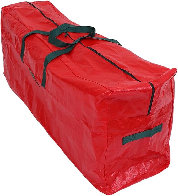 Holibanna Christmas Tree Storage Bag Zippered Bag with Carry Handles for Safe Holiday Decoration Large Capacity Pouch for Tree Blankets and Seasonal Items