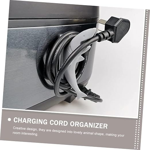 Hemoton 2pcs Cable Cord Organizers Adhesive Animal Shape Cord Holders for Home Office