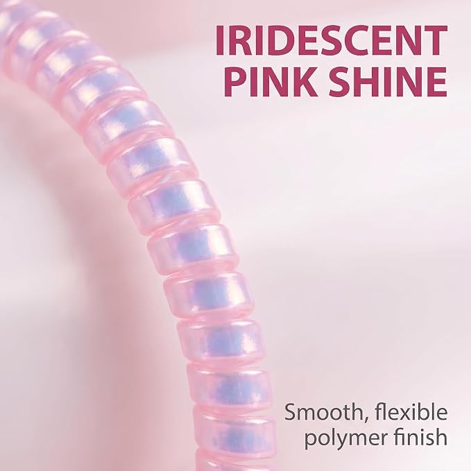 Spiral Cable Protector,Chargers Data Cable Protect Sleeve,Headphone Cable Saver for Phone Earphone USB Data Cableor for Prevent Pets from Biting The Cable Sleeves Cord Management (Laser Pink)